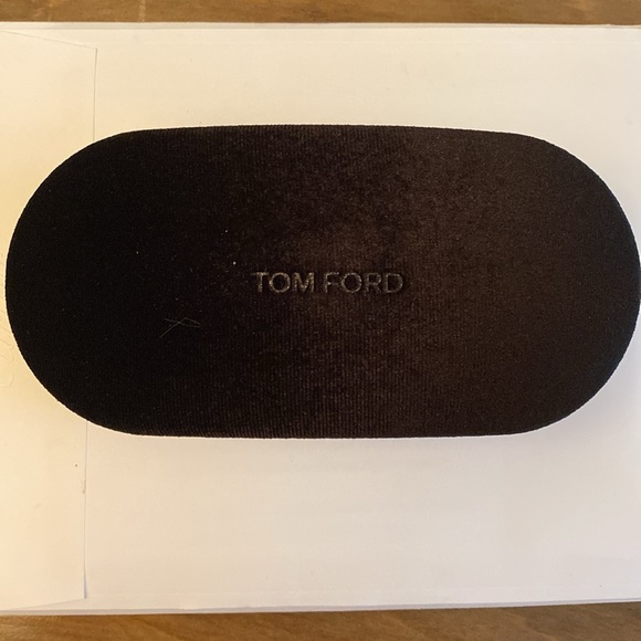 NEW Tom Ford large size case Brown velvet in box & new eye clothPerfect Not used - Picture 2 of 10